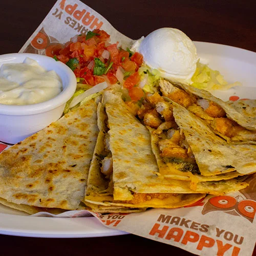 Entrada - Buffalo Chicken Quesadilla - Hooters Cancún