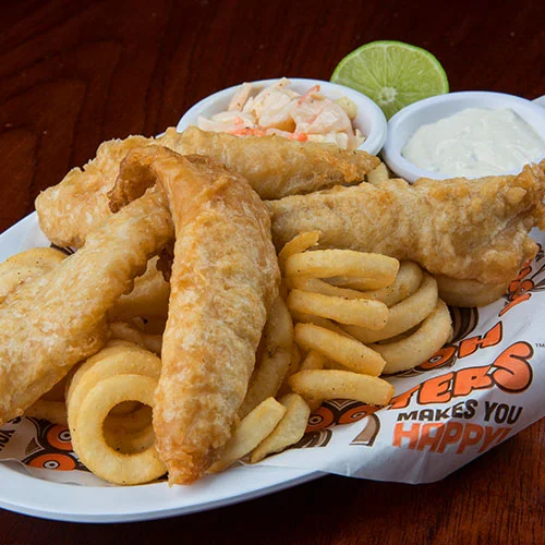 Mariscos - Fish & Chips - Hooters Cancún